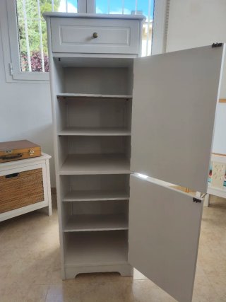 Mueble auxiliar blanco madera