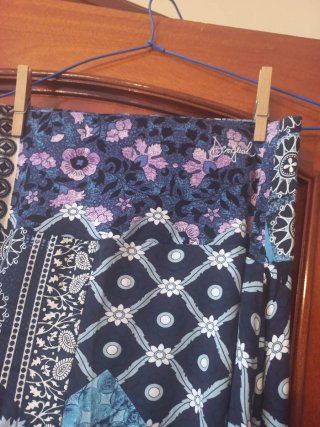Falda estampada multicolor talla única