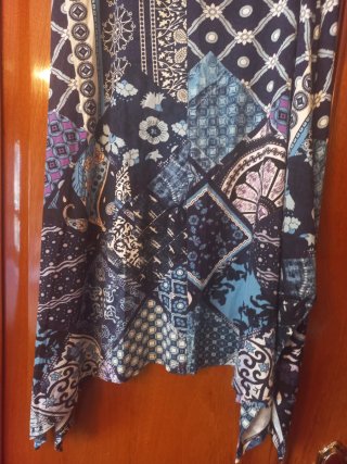 Falda estampada multicolor talla única