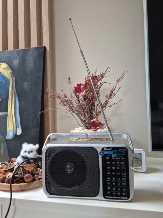 Radio Tibret AM/FM/SW+cascos Bluetooth+cable jack