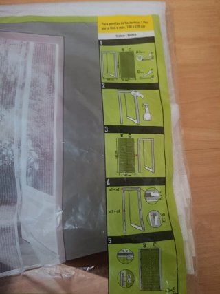 Mosquitera blanca LIVA para puertas 100x220cm