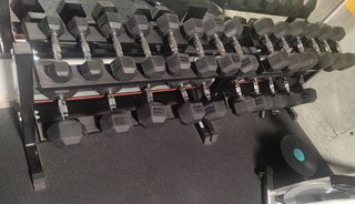 2 Racks para Mancuernas Hexagonales