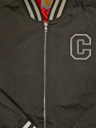 Chaqueta Bomber Carhartt Varsity Negra Talla M
