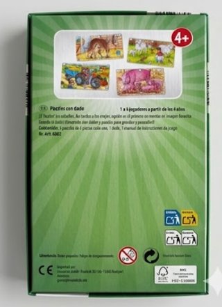 Juego Puzzles con Dado 4+