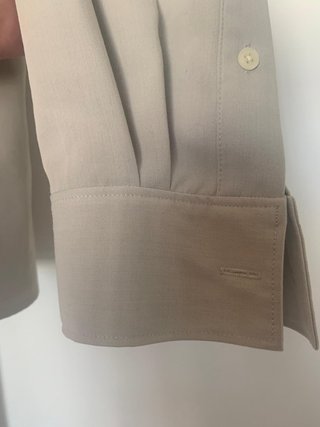 CAMISA ARMANI EXCHANGE BEIGE CREMALLERA TALLA L