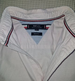 Camisa Tommy Hilfiger Rosa Manga Larga