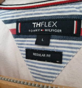 Camisa Tommy Hilfiger Rosa Manga Larga
