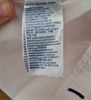 Camisa Tommy Hilfiger Rosa Manga Larga