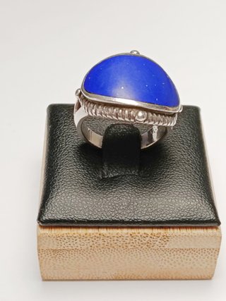 Anillo Plata 925 y Lapislázuli Natural