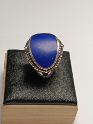 Anillo Plata 925 y Lapislázuli Natural