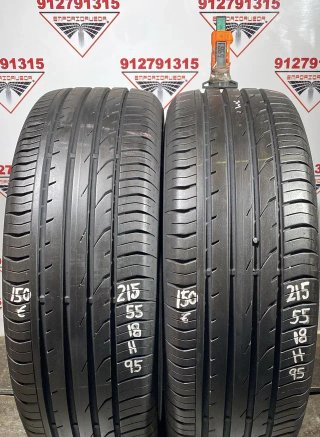 215 55 18 H CONTINENTAL RUEDA AL 90% VIDA UTIL