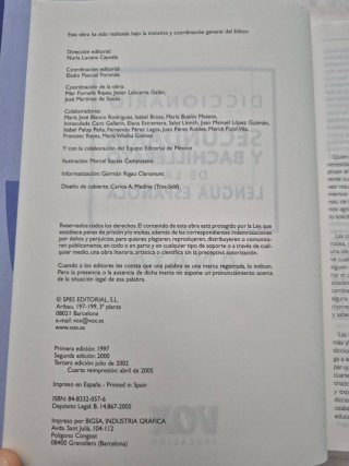 Diccionario Lengua Española Secundaria y Bachiller