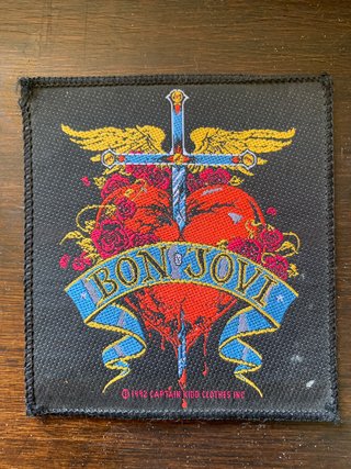 Parche Bon Jovi 1992 Corazón y Espada