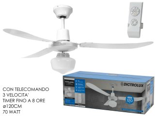 Ventilatore Dictrolux 120cm con Telecomando
