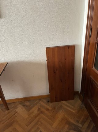 Mesa de comedor extensible de madera