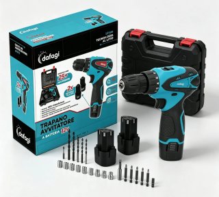 Trapano Avvitatore a Batteria 12V Dafagi