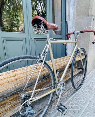Bicicleta Carretera Vintage Dorada
