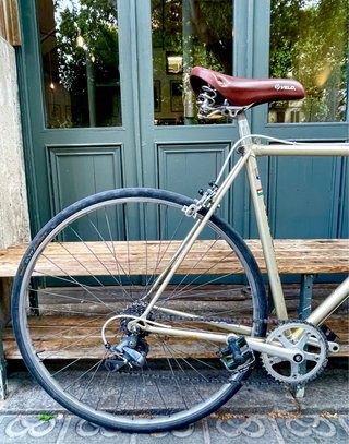 Bicicleta Carretera Vintage Dorada