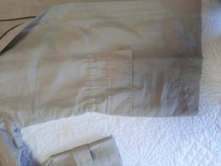 Gabardina corta beige