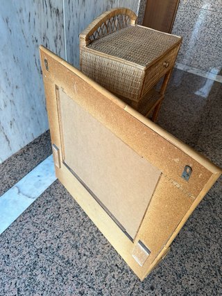 Conjunto Muebles Mimbre Vintage 70s