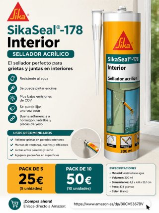 SikaSeal 178 Interior Sellador Acrílico