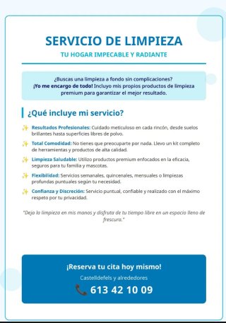Servicio de limpieza