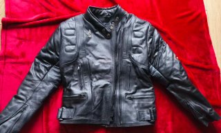 Chaqueta de cuero negra Speed Factory mujer T.38