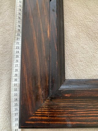 Marco de madera artesanal 38,5x38,5 cm
