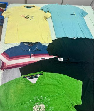 Lote 6 Camisetas Hombre Manga Corta