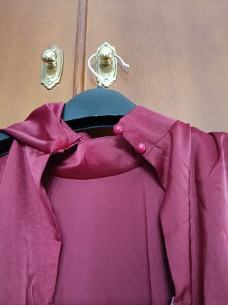 Vestido Shein Burdeos Talla S