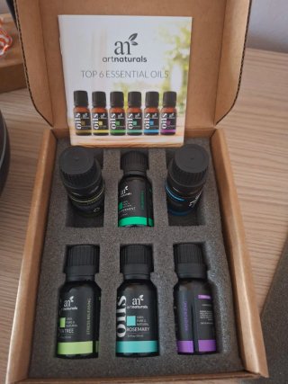 Humidificador y Set 6 Aceites Esenciales Artnatura