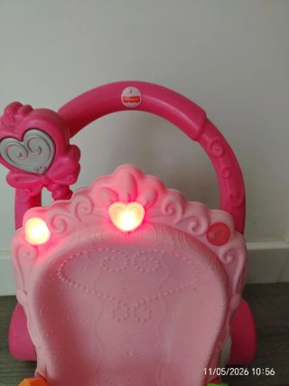 Silla primeros pasos princesa rosa