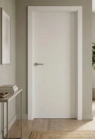 Puerta interior maciza blanca