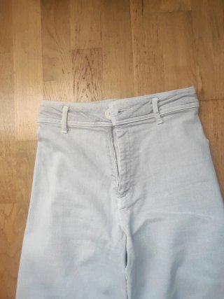 Pantalón ancho Zara beige