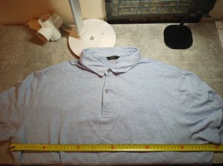 Polo Massimo Dutti XXL Azul Manga Corta