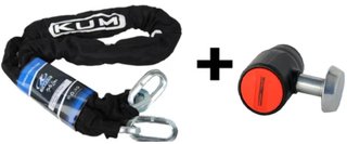 Cadena Antirrobo Moto 150cm + Candado 13.5mm