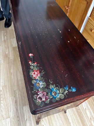 Aparador Provencal Madera Pintado Flores
