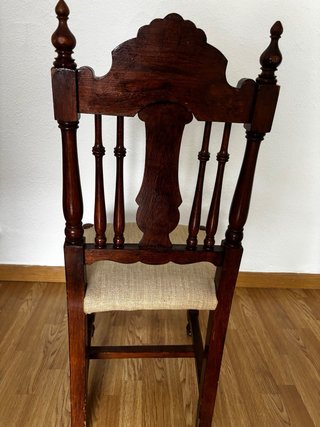 Silla castellana madera restauradas