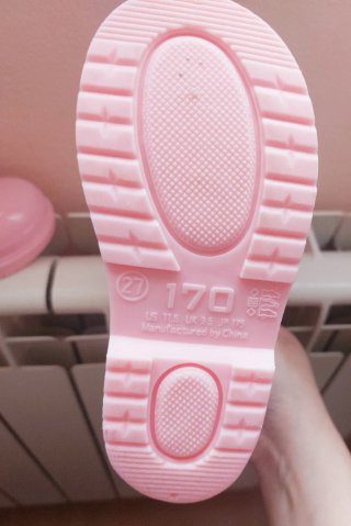 Botas de agua rosas para niña