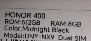 Honor 400 5G 512GB Plata