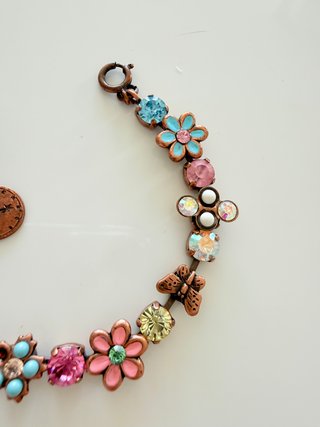 Bracciale Reminiscence con farfalla e fiori