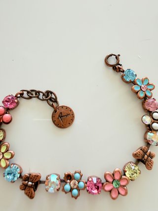 Bracciale Reminiscence con farfalla e fiori
