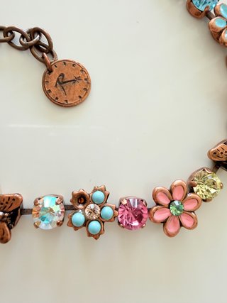 Bracciale Reminiscence con farfalla e fiori