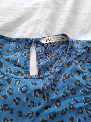 Vestido Zara Talla XS Estampado Animal Print