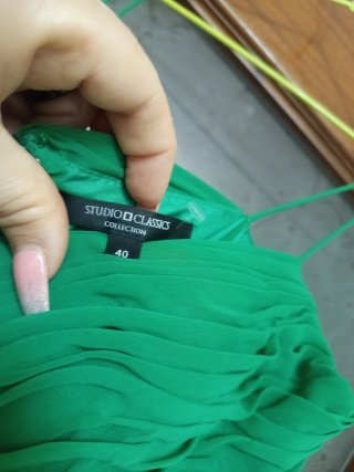Vestido de fiesta verde