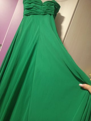 Vestido de fiesta verde