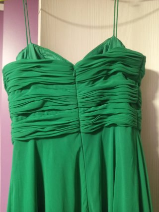 Vestido de fiesta verde