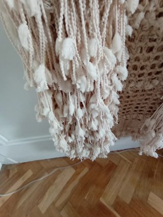 Chaleco artesanal lana beige