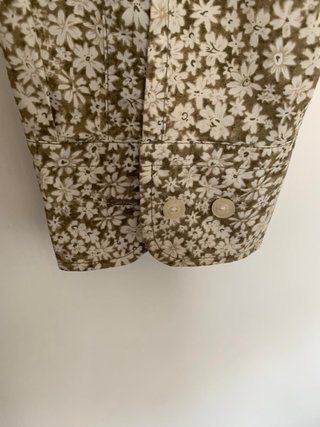 CAMISA NAUTICA XXL FLORAL 100% ALGODÓN CAQUI