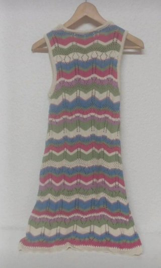 Vestido Crochet Algodón S/M Stradivarius